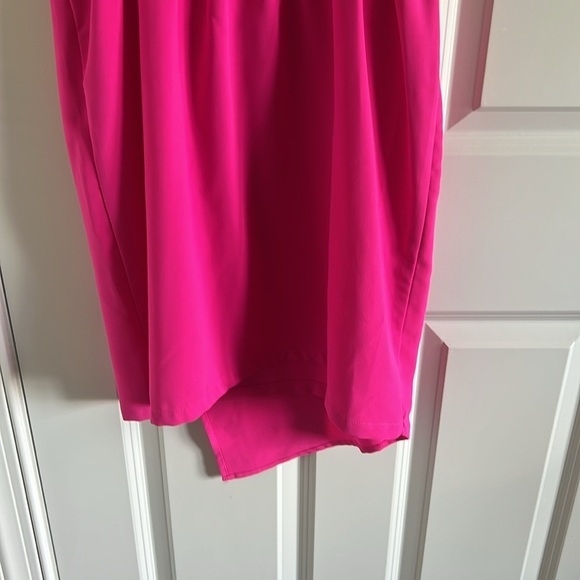 Hot Pink Sugar+Lips deep v-neck dress Size Small - Picture 6 of 8